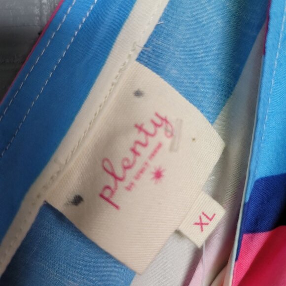 Plenty by Tracy Reese Multicolor Ruffled Maxi Belted Dress. Size XL - Picture 8 of 11